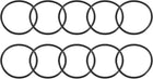 Nitrile Rubber O-Rings, 78mm OD 70mm ID 4mm Width, Metric Sealing Gasket, Pack of 10