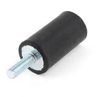 a15020900ux0033 M6 Thread End Cylinder Rubber Vibration Mount Isolator 20mm x 35mm, Fiber