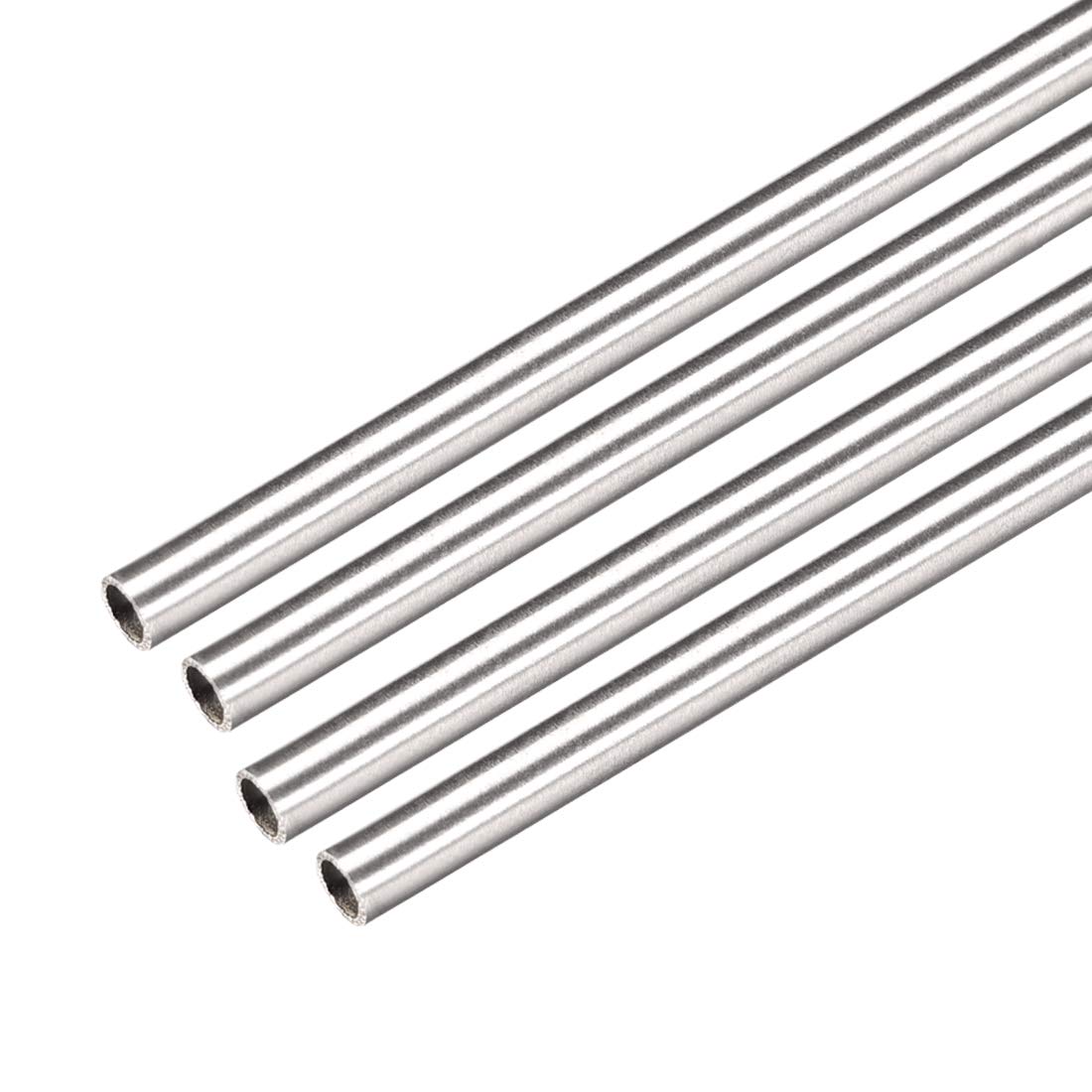 4Pcs 304 Stainless Steel Capillary Tube Tubing 2.35mm ID 3.2mm OD 300mm Length 0.425mm Wall