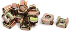 M6 Cabinet Square Hole Cage Floating Nut Bronze Tone 13pcs