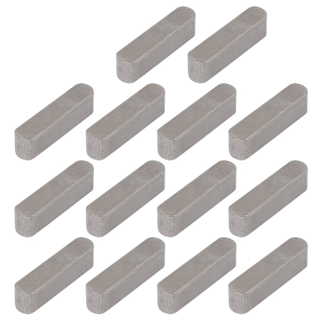 20mmx5mmx5mm 304 Stainless Steel Key Stock Keystock Round Ended 14pcs