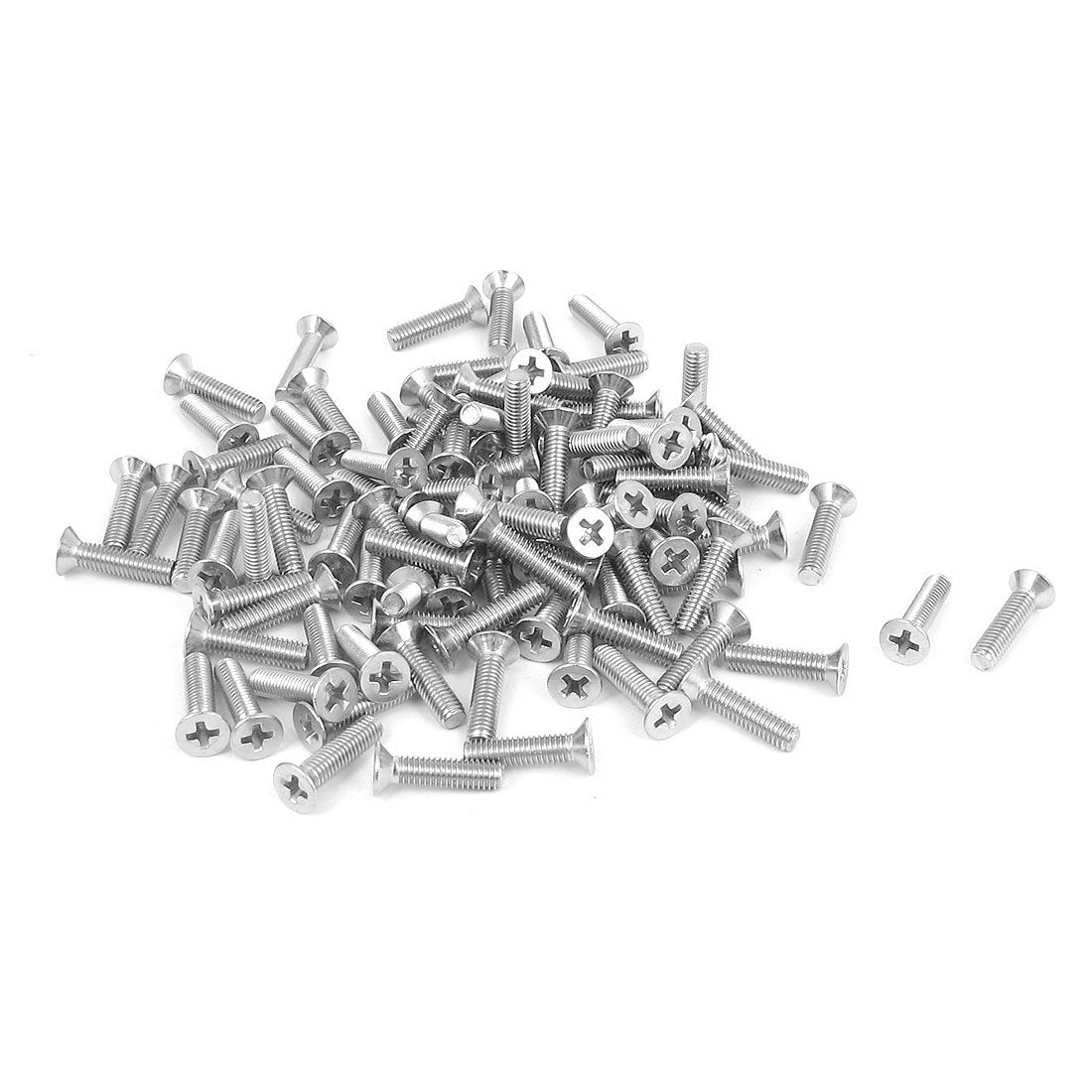 a15101300ux0193 M3 x 12mm Phillips Flat Head Countersunk Bolts Machine Screws Pack of 100