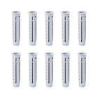 8x40mm Plastic Expansion Tube Bolts Column Frame Fixings Gray 100pcs