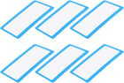 LinkMejor Magnifying Glass, Fresnel Lens Magnifier 75mm x 40mm 3X 300% Credit Card Magnifier for Seniors Macular Degeneration Blue 6pcs
