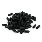 4.5mm Inner Dia Rubber Hose End Cap Screw Thread Protector Cover Black 100pcs