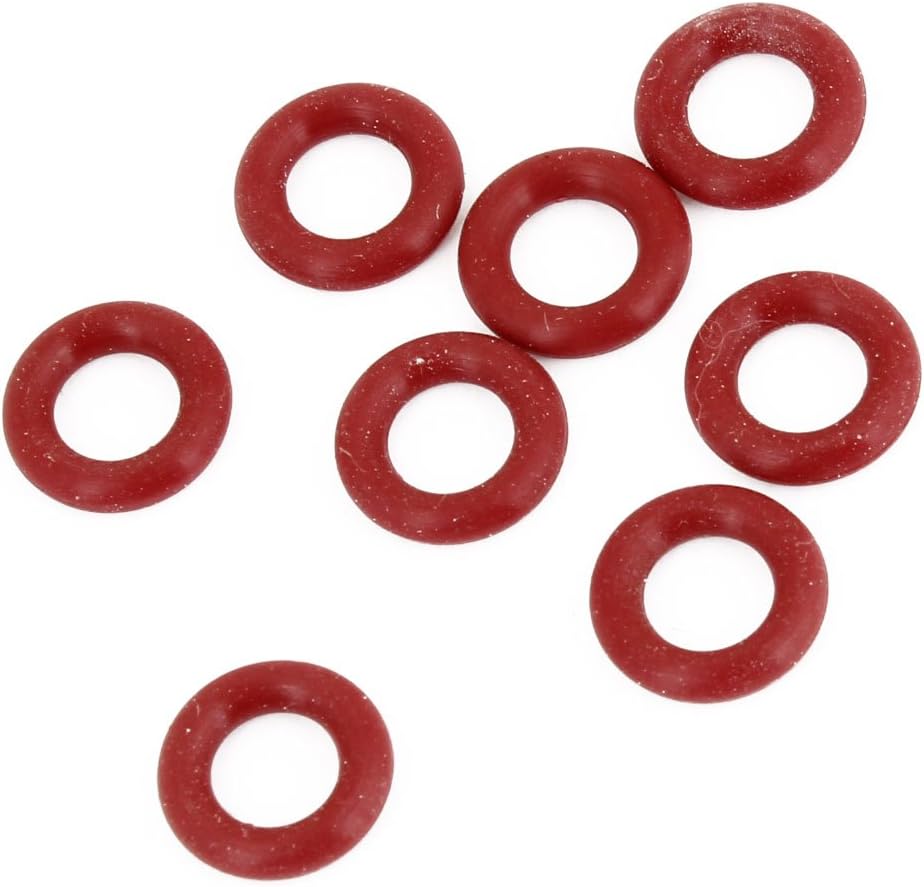 8 Pcs Replacing 11mm External Dia Soft Rubber O Rings Seals Red