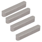 30mmx5mmx5mm 304 Stainless Steel Key Stock Keystock Silver Tone 4pcs