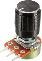 10K Ohm Variable Resistors Single Turn Rotary Carbon Film Taper Potentiometer with Knobs