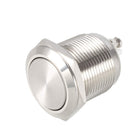 Latching Metal Push Button Switch High Head 19mm Mounting Dia 1NO