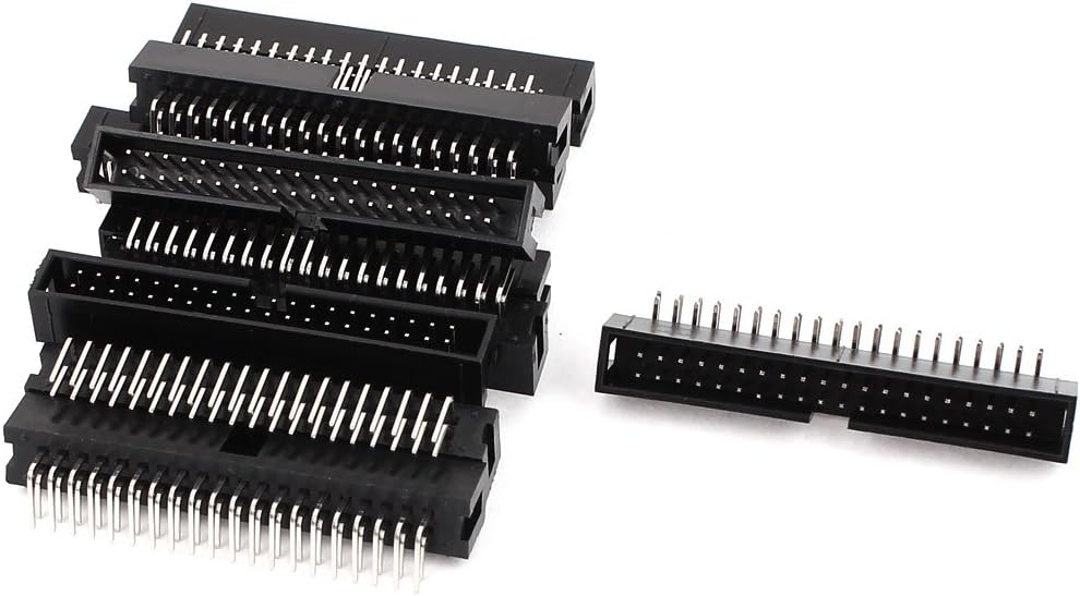 Right Angle 40-Pin 2.54mm Box Header Connector IDC Male Sockets 11 Pcs