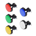 Game Push Button 60mm Round 12V LED Illuminated Push Button Switch with Micro Switch for Arcade Video Games 5 Colors 5pcs