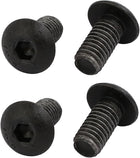4pcs M5x10mm 10.9 Grade Hex Socket Reverse Left Hand Thread Screw Bolt Black