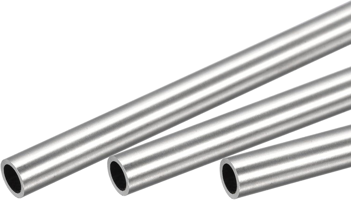316 Stainless Steel Tube, 8mm OD 1mm Wall Thickness 250mm Length Pipe 3 Pcs
