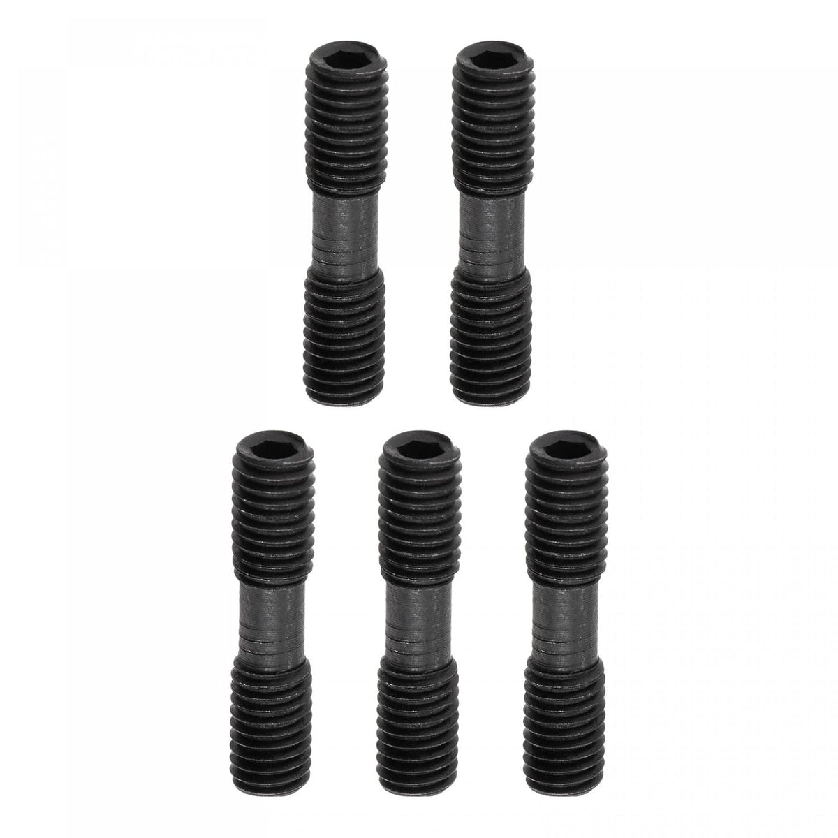 M8-1.25x35 Hex Head Set Screws for CNC Lathe Turning Tool Holder, 5Pcs