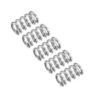 Compression Spring, 5Pcs 304 Stainless Steel, 6mm OD, 1mm Wire Size, 10mm Free Length, Silver Tone