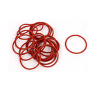 20Pcs 18mm x 1mm Rubber O-Rings NBR Heat Resistant Sealing Ring Grommets Red