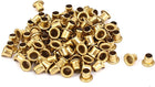 PCB Circuit Board Brass Plated 4x4mm Through Hole Rivets Hollow 100pcs