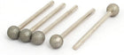 3mm Shank 8mm Dia Diamond Head Ball Shaped Grinding Mounted Point Bits 5pcs