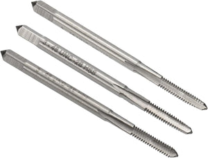 3ピースハンドタップセット、#3-48 UNC テーパー/プラグ/ボトムスレッドタップ、9CrSi合金ツールスチールハンドスレッドタッピングツールキット