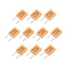 Ceramic Resonator Crystal Oscillator 455KHz 2 Pins DIP, Orange 10 Pieces