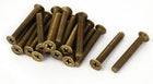 A16041400ux0419 M5 x 35mm Brass Fastenings Phillips Countersunk Screws GB819 20 Pcs