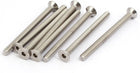 M4x55mm 316 Stainless Steel Flat Head Hex Socket Cap Screws Silver Tone 8pcs