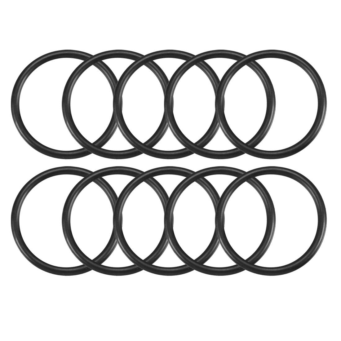 Nitrile Rubber O-Rings, 43mm OD 36mm ID 3.5mm Width, Metric Sealing Gasket, Pack of 10