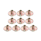 M8x37x2.5mm Brad Hole Tee Nut Carbon Steel T-Nuts Furniture Hardware Flange Insert Female Thread 10pcs