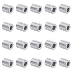 20pcs Aluminum Spacer 5mm Bore x 10mm OD x 10mm Length Screw Standoff Bushing Plain Finish Round Metal Spacer for M5 Screws Bolts and Rods