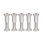 Screw Post Fit for 3/8"(10mm) Hole Dia, Male M8x30mm Belt Buckle Binding Bolts Leather Fastener Carbon Steel 5 Sets