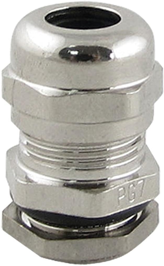 Stainless Steel PG7 Waterproof Connector Glands for 5.0-6.5mm Cables