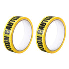 Caution Marking Stripe Sticker Adhesive Tape, 82 Ft x 1 Inch(LxW), Yellow Black for Workplace Wet Floor Caution 2pcs