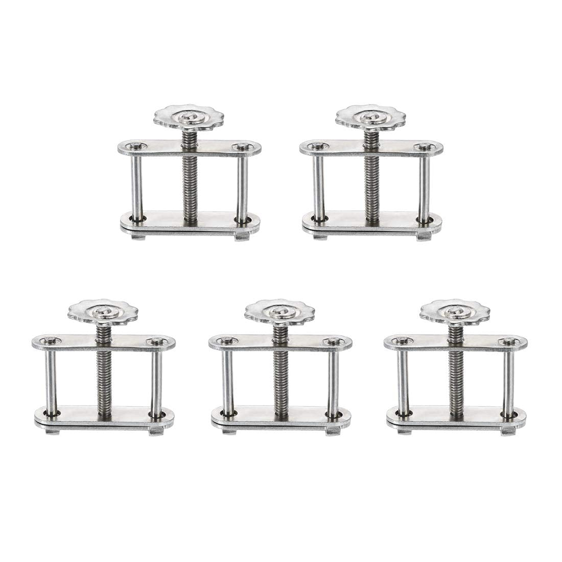 Flow Control Tubing Clamps Adjustable Swivel Screw Compressor Hose Clamp for Lab 5Pcs