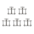 Flow Control Tubing Clamps Adjustable Swivel Screw Compressor Hose Clamp for Lab 5Pcs