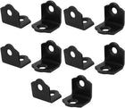 18mmx18mmx18mm 90 Degree Angle Bracket Corner Brace Joint Fastener Black 10pcs