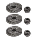 90 Degree Shaft Angle Replacement Part Spiral Bevel Helical Gear Set 3pcs