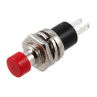 250V 3A OFF-(ON) NO N/O SPST Panel Mount Momentary Round Push Button Switch Red