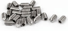 M6 x 12mm 304 Stainless Steel Hex Socket Cone Point Grub Screw 25 Pcs