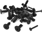 20 Pcs Fender Bumper Neri Plastiche Rivetti Fermaglio