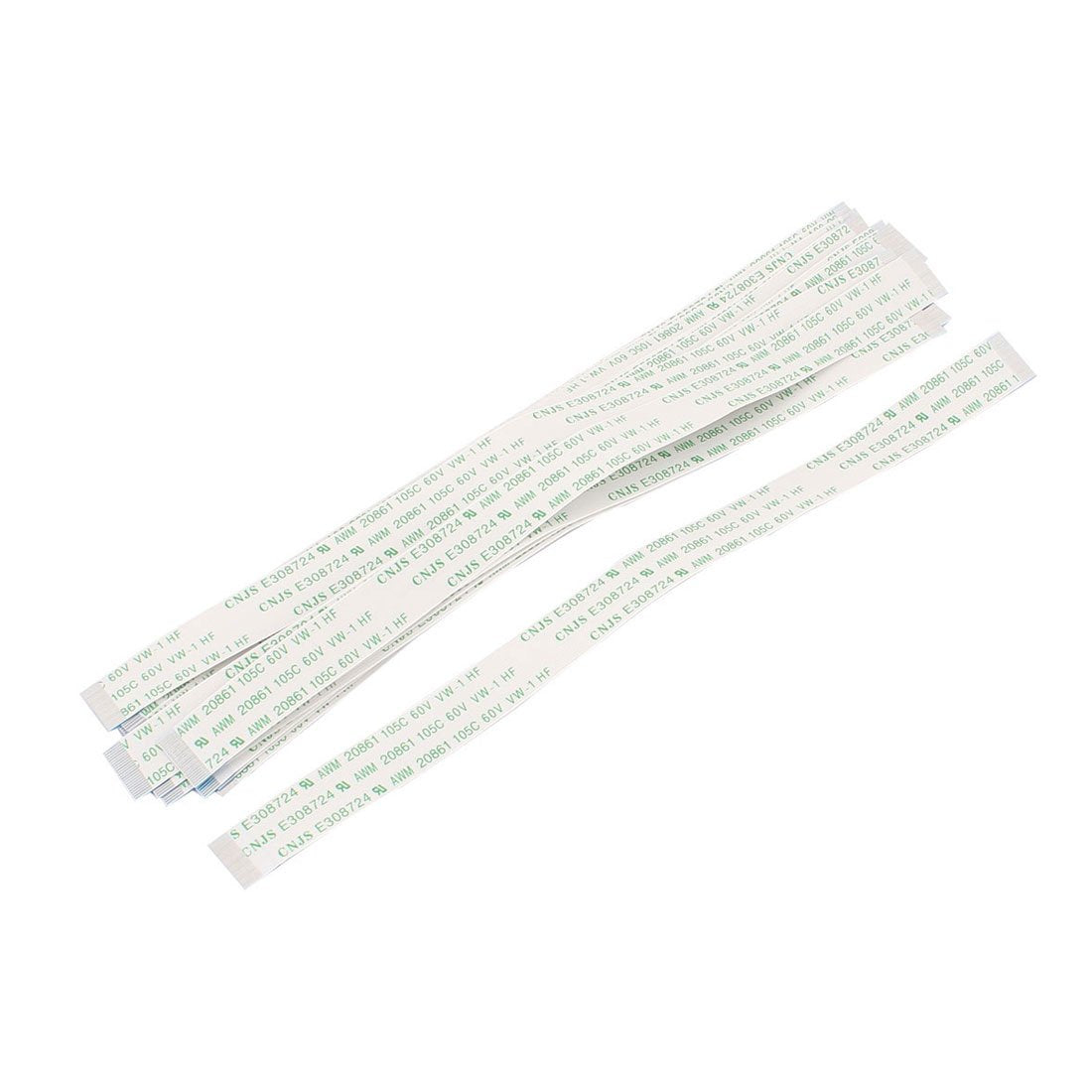 FPC FFC Flat Ribbon Cable Cord, 0.5 mm Pitch, 20 Terminals, 200 mm, 15 Pieces