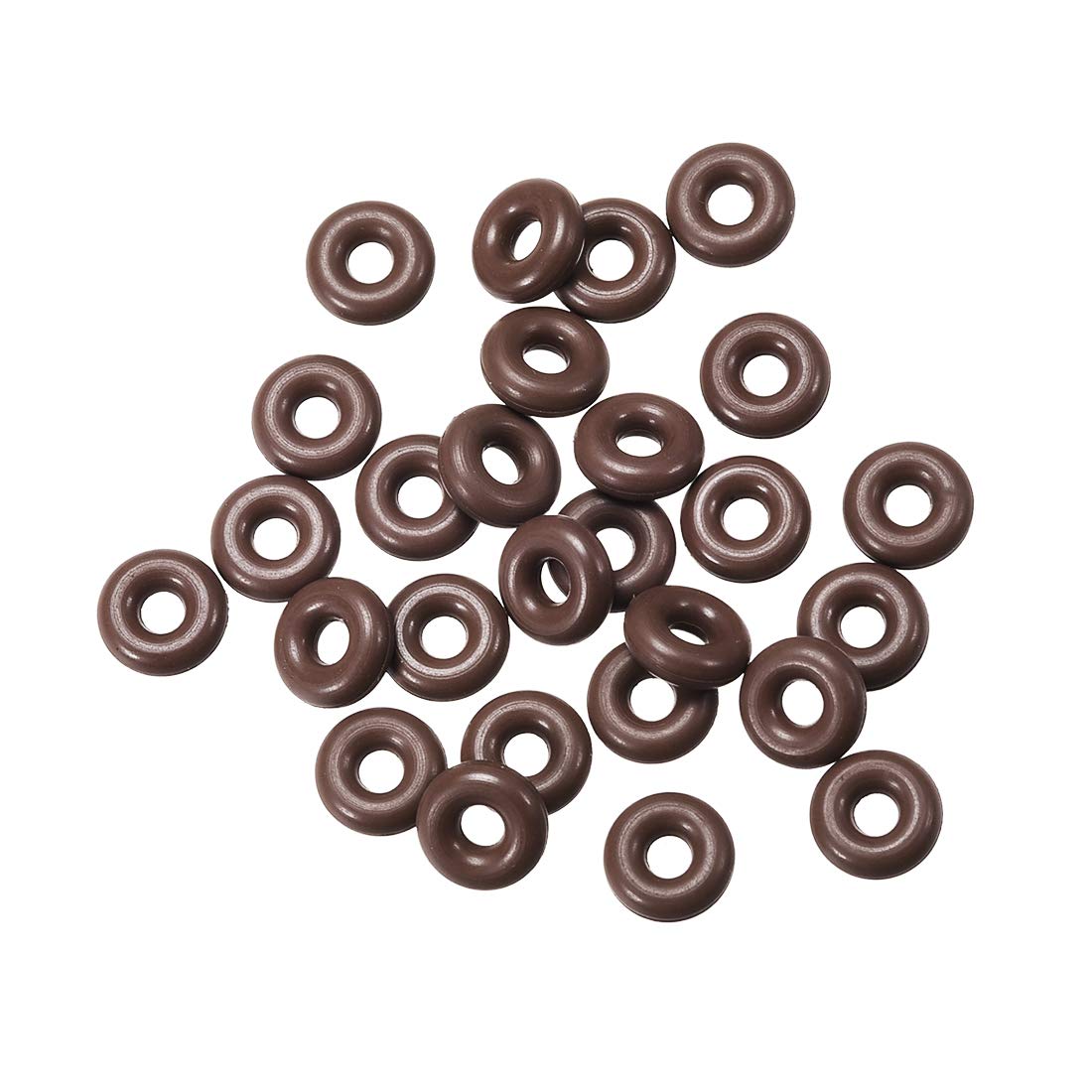 Fluorine Rubber O-Rings 6mm OD 2.2mm ID 1.9mm Width, Metric FKM Sealing Gasket, Pack of 25