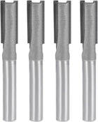 Router Bit 1/4" Shank 5/16" Cutting Dia 2 Straight Flutes Carbide for Woodworking Carpentry Milling Cutter Tool 4pcs