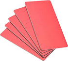 Blank Metal Business Card 80x40x1mm Anodized Aluminum Plate for DIY Laser Printing Red 5 Pcs