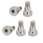 304 Stainless Steel Hex Socket Shoulder Bolt 12mm Shoulder Dia 10mm Shoulder Length M10 Thread 5PCS