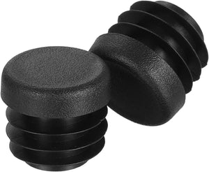 10 stuks plastic gatenkappen, 0.75"(19mm) OD ronde ribbige buis eindkappen Passen op 1-3mm buisdikte, meubelvoetinleg voor metaalbuis stoel tafelpoten