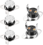 KSD301 Thermostat 90°C/194°F 10A Normally Open N.O Adjust Snap Disc Temperature Switch for Microwave Oven Coffee Maker 5pcs