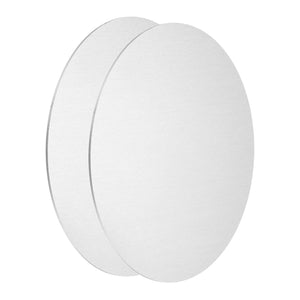 2Pcs Aluminum Disc, 4"(100mm) Diameter 0.02"(0.5mm) Thickness 1060 Aluminum Circle Plate Round Sheets for Metal Stamping