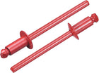 50Pcs 5/32"x5/16" Aluminum Dome-Head Blind Rivets, Open-End Type Blind Rivets for DIY, Sheet Metal, Automotive Repairs, Furniture, Boat, and Duct Work (Red)
