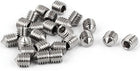 A16012900ux0678 Grub Screw M5 x 6Mm Hex Socket Cone Pt. Set Grub Screw Silver Tone 25 Pcs