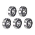 6000-2RS Deep Groove Ball Bearing 10x26x8mm Double Sealed ABEC-3 Bearings 5-Pack